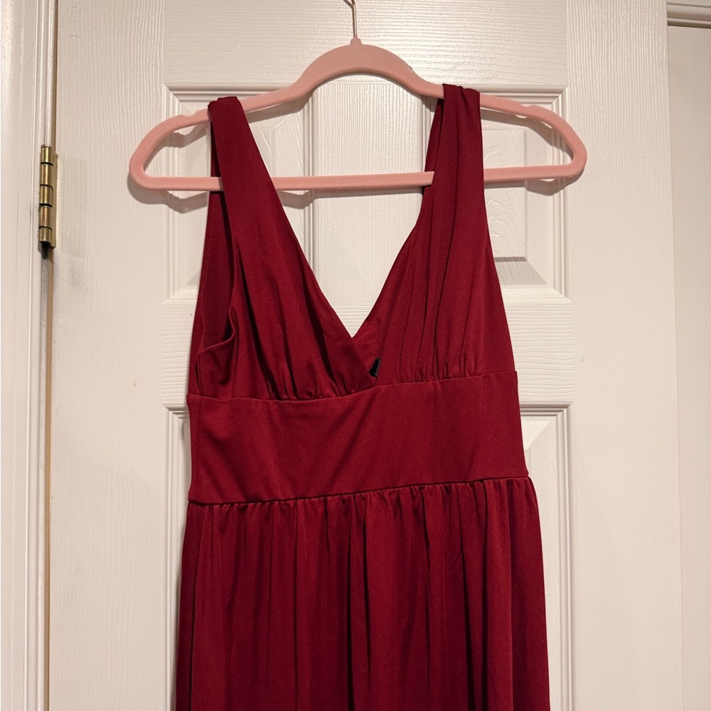 NWT Ever Pretty Deep Red Maxi Dress - Picture 2 of 5